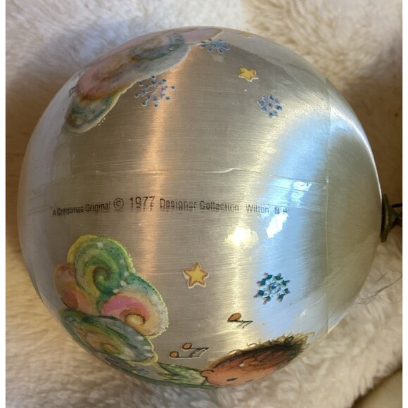 Satin Wrapped Christmas Bulb Ornaments Angel Babies 1977 Designer Collection - Picture 6 of 16